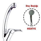 Mix Kuğu Mutfak Evye Batarya  + Duş Başlığı Hediyeli thumbnail 1