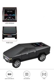 D68 Cyber Model Araba Tasarımlı Bluetooth Hoparlör 15w Güçlü Ses Rgb Led /tws/usb Siyah thumbnail 1