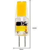 Cata 10 Adet CT-4255 3W G4 12V Kapsül Ampul Beyaz thumbnail 2