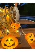 MAGICLEDCORNER Halloween Balkabağı Led Işık Pilli thumbnail 1