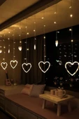 MAGICLEDCORNER Kalp Perde Led Işık Fişli thumbnail 3