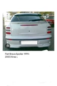 ayaz fiber body kit FİAT BRAVA SPOYLER Fiber Boyasız thumbnail 1