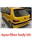 ayaz fiber body kit PEUGEOT 106 ARKA TAMPON FİBER BOYASIZ thumbnail 1