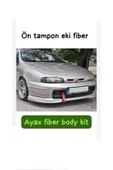 ayaz fiber body kit FİAT BRAVA ÖN TAMPON EKİ Fiber Boyasız thumbnail 1