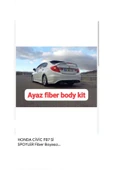 AYAZ FİBER GARAJ HONDA CİVİC FB7 Sİ SPOYLER Fiber Boyasız thumbnail 1