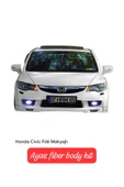 AYAZ FİBER GARAJ HONDA CİVİC FD6 MAKYAJLI ÖN EK Fiber Boyasız thumbnail 2