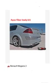 AYAZ FİBER GARAJ RENAULT MEGANE 2 ANT SPOYLER Fiber Boyasız thumbnail 2