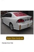AYAZ FİBER GARAJ HONDA CIVIC FD6 MUGEN ARKA TAMPON EKİ KARLIK FİBER-BOYASIZ thumbnail 3