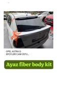 AYAZ FİBER GARAJ OPEL ASTRA G CAM ÜSTÜ SPOYLER Fiber Boyasız thumbnail 2