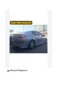 AYAZ FİBER GARAJ RENAULT MEGANE Uyumlu 2 YAN MARŞPİYEL Fiber Boyasız thumbnail 2