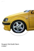AYAZ FİBER GARAJ PEUGEOT 106 Uyumlu DODİK takım MARŞPİYEL SAĞ SOL TAKIM FİBER BOYASIZ thumbnail 3