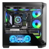 BitFenix Digital T10 ES 850W 80+ Bronze 10.24"ARGB USB 3.1 ATX Mid Tower Siyah Kasa KT10ES10BBK85-4A thumbnail 3