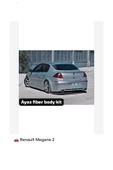 AYAZ FİBER GARAJ RENAULT MEGANE 2 ARKA TAMAPON EKİ FİBER BOYASIZ thumbnail 1