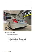 AYAZ FİBER GARAJ HONDA CİVİC FB7 YAN MARŞPİYEL TAKIMI Fiber-Boyasız thumbnail 3