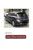 AYAZ FİBER GARAJ OPEL ASTRA H HB SPOYLER Fiber Boyasız thumbnail 1