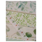 Vintage Washi Tape Bant Baskılı Yapışkanlı Maskeleme Kağıdı 45D Desenli Bant 10'lu - Yeşil Yapraklar thumbnail 4