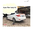 AYAZ FİBER GARAJ HYUNDAİ ACCENT BLUE ARKA TAMPON EKİ FİBER BOYASIZ thumbnail 2