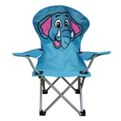 Katlanır Çocuk Sandalyesi Mavi - Fil Desen thumbnail 2