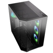 BitFenix Mirror T10 850W 80+Bronze ARGB USB 3.1 ATX Mid Tower Siyah Kasa MIT1060LSKKGSK4A thumbnail 5