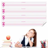 OLLEVRA Kılavuz Çizgili Akıllı Kağıt Yazı Tahtası Duvarda İz Bırakmaz Statik Yeni Müfredata Uygun 100x56cm thumbnail 2