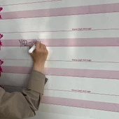 OLLEVRA Kılavuz Çizgili Akıllı Kağıt Yazı Tahtası Duvarda İz Bırakmaz Statik Yeni Müfredata Uygun 100x56cm thumbnail 4