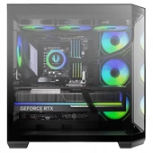 BitFenix Mirror T10 850W 80+Bronze ARGB USB 3.1 ATX Mid Tower Siyah Kasa MIT1060LSKKGSK4A thumbnail 4