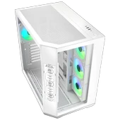 BitFenix Digital T10 EF 850W 80+ Bronze 8.8"RGB USB 3.1 ATX Mid Tower Beyaz Kasa BFC-WT10EFBBW850-4A thumbnail 3