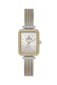 DANIEL KLEIN DKE.1.10969-5 ALTIN KAPLAMA DİKDÖRTGEN HASIR KORDON TAŞLI KADIN KOL SAATİ thumbnail 1
