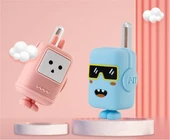 WowKids XJ16 Rechargeable Çocuk Walkie Talkie 1 Km Pink-Blue PmrTelsiz thumbnail 2