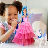 Barbie Mavi Saçlı Prenses Bebek thumbnail 2