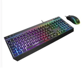 Rampage KM-R57  Siyah RGB Aydınlatmalı Q Oyuncu Multmedia Klavye ve 12800 DPI Mouse Gaming Set thumbnail 1
