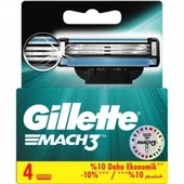 GILLETTE MACH3 BICAK 4'LU 4666 thumbnail 2