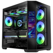 BitFenix Digital T10 EF 850W 80+Bronze 8.8"ARGB USB 3.1 ATX Mid Tower Siyah Kasa BFC-KT10EFBBK850-4A thumbnail 1