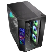 BitFenix Digital T10 EF 850W 80+Bronze 8.8"ARGB USB 3.1 ATX Mid Tower Siyah Kasa BFC-KT10EFBBK850-4A thumbnail 3