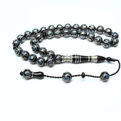 Damla İçi Damla Küre Model Sistemli Oltu Taşı Tespih thumbnail 4