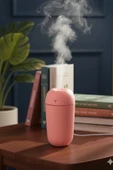 Blackbird KT-H09 Pembe 420 Ml Taşınabilir Mini USB Hava Nemlendirici | Araç ve Ofis İçin Renkli Işıklı thumbnail 4