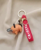 Silikon Anahtarlık Chainsaw Man Pochita Karakter Figür Çanta Süsü Oyuncak thumbnail 4