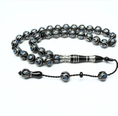 Damla İçi Damla Küre Model Sistemli Oltu Taşı Tespih thumbnail 1