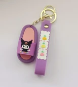 Silikon Anahtarlık Terlik Kuromi Karakter Figür Çanta Süsü Oyuncak thumbnail 1