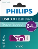 PHILIPS FM64FD00B, 64GB, USB 3.0, Vivid, Mor, Flash Disk thumbnail 1