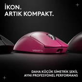 Logitech G Pro X SUPERLIGHT 2C Hafif Hero 2 Sensör 32.000 Dpı Lıghtspeed Kablosuz Oyuncu Mouse - Pembe thumbnail 2