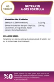 Nutraxin A-oxi Formula Glutathione Resveratrol - Gıda Takviyesi 60 Tablet thumbnail 3