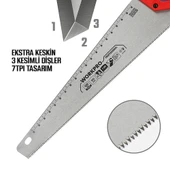 WORKPRO WP215007 500mm SK5 7 TPI Ağır Hizmet Tipi El Testeresi thumbnail 8