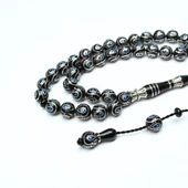 Damla İçi Damla Küre Model Sistemli Oltu Taşı Tespih thumbnail 3