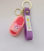 Silikon Anahtarlık Terlik Kuromi Karakter Figür Çanta Süsü Oyuncak Pembe thumbnail 1