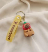 Silikon Anahtarlık Capybara Karakter Figür Çanta Süsü Kapibara Oyuncak 18109 thumbnail 4