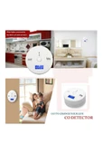Duman Dedektör Alarm Cihazı Karbonmonoksit Dedektörü Kablosuz LCD Ekranlı Pilli Duman Dedektörü thumbnail 6