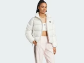 Beyaz Adicolor Dolgulu Kadın Kısa Mont JD0421 thumbnail 3