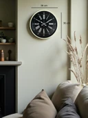 Zentime 36 Cm Krem Dekoratif Duvar Saati thumbnail 5