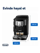Delonghi Magnifica S ECAM22.110.B Tam Otomatik Espresso Makinesi (TEŞHİR) thumbnail 2